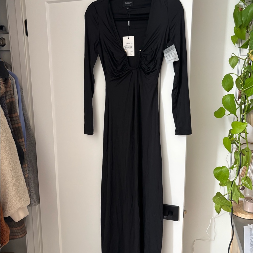 Bardot Black Long Sleeve Dress